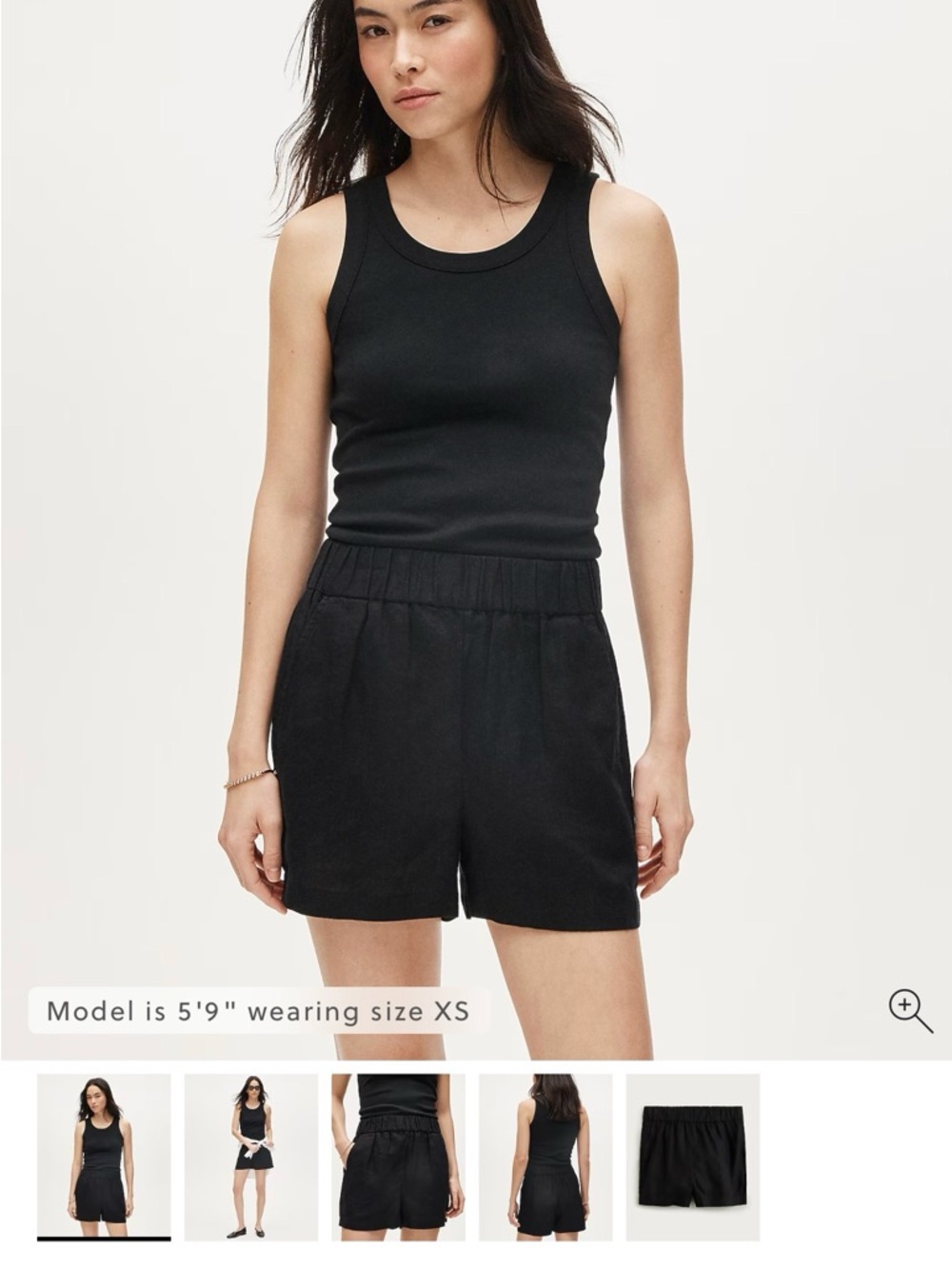 J.Crew Navy Tropez Short in Linen